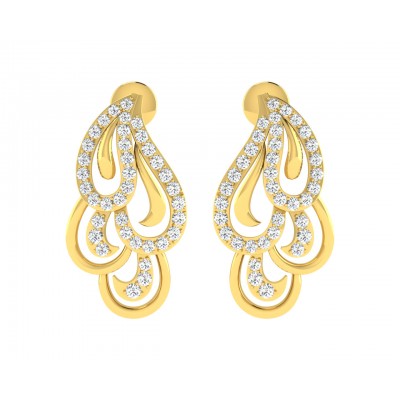 Pamela Diamond Earrings in Gold